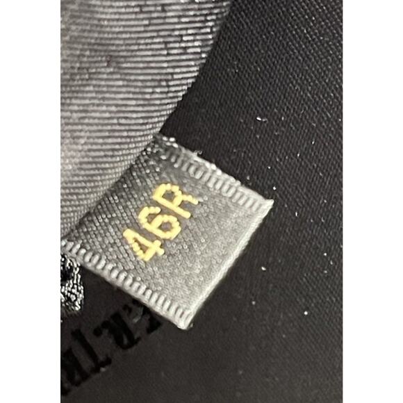 F.R. Triplet & Co Cashmere Overcoat Coat Black Size 46R - Picture 12 of 12